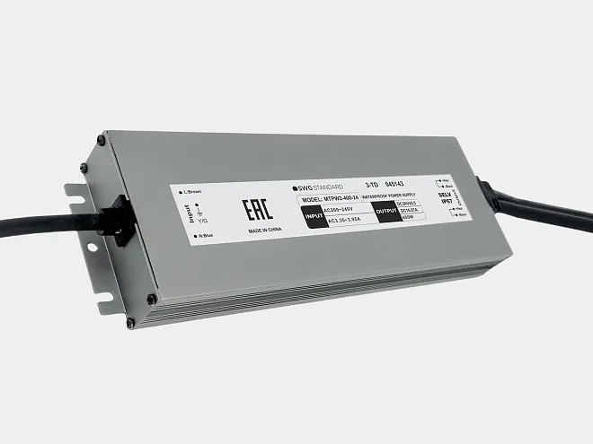 Блок питания для светодиодных лент 380 W Влагозащитный, 24 V, SWG MTPW2-400-24 00-00045143 Блок питания для светодиодных лент 380 W Влагозащитный, 24 V, SWG MTPW2-400-24 00-00045143
