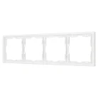 Рамка пластиковая FRM-NOBE-SFPL-4-WH Arlight 054223