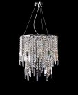 Хрустальная подвесная люстра Lumina Deco LDP 2159-350 CHR Zucchero