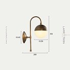 Бра BALL WALL Цвет бронза Lampatron ballwall-bronze 652-25648