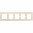 Рамка на 5 постов Werkel W0051141 (молочный, стекло) a058817