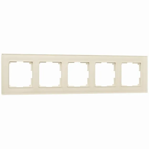 Рамка на 5 постов Werkel W0051141 (молочный, стекло) a058817