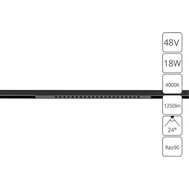 Магнитный трековый светильник Arte Lamp A7267PL-1BK OPTIMA