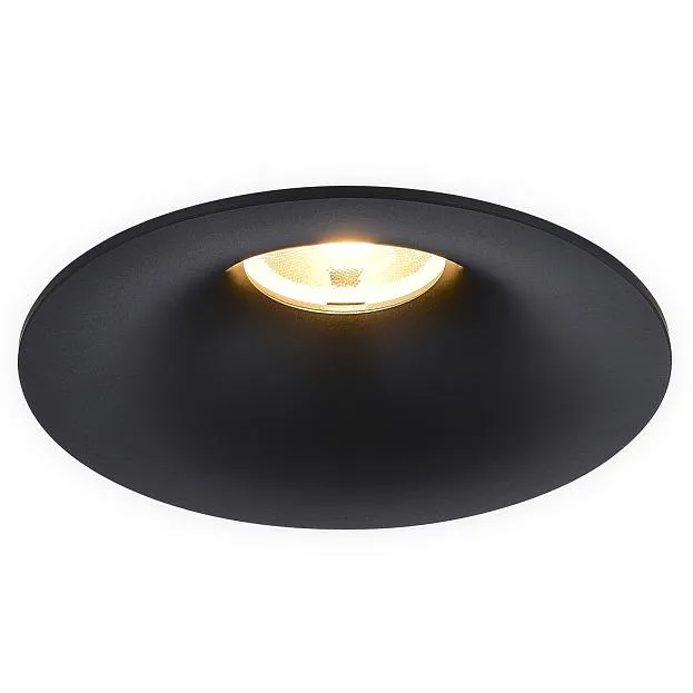 Светильник встраиваемый, 20Вт, D103хH65мм, 24°, 3000К, IP20, Ra>90, черный, блок питания в комплекте Donel DN12001R20W1B DN12