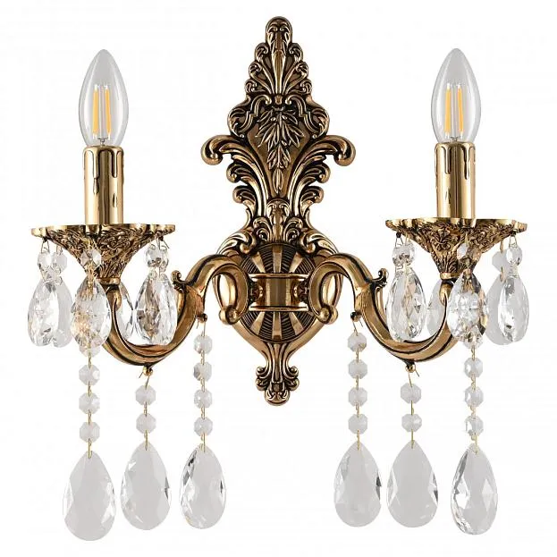 Бра с хрустальными подвесками Bohemia Ivele Crystal AL7801B14/2/175 A GB