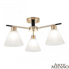 Люстра потолочная с плафонами Arte Milano 322119/3 FG+BK Amalfi Napoli