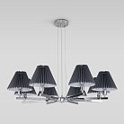 Подвесная люстра Eurosvet 60136/8 хром/графит Peony a059042