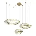 Светильник подвесной Латунь/Прозрачный LED 1*97W 4000K ST-Luce SL6204.311.03 RITORTO