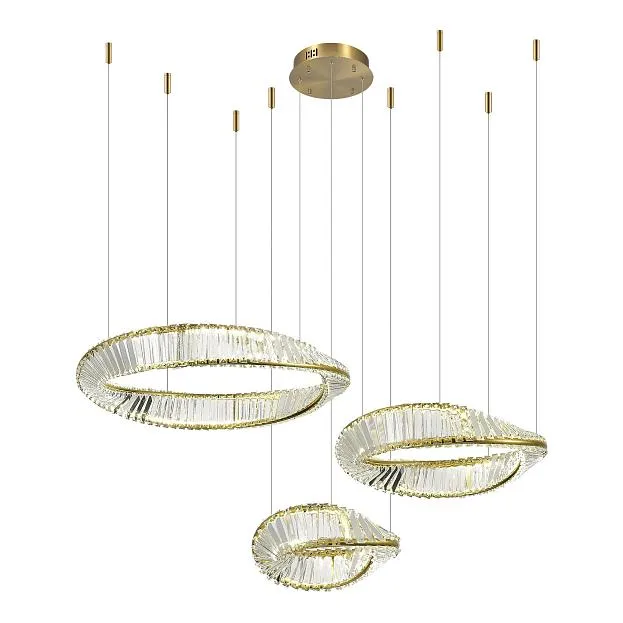 Светильник подвесной Латунь/Прозрачный LED 1*97W 4000K ST-Luce SL6204.311.03 RITORTO Светильник подвесной Латунь/Прозрачный LED 1*97W 4000K ST-Luce SL6204.311.03 RITORTO