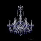 Люстра хрустальная Bohemia 1410/6+3/195/h-63 Ni V3001