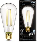 Лампа Gauss 157802210 Filament ST64 10W 970lm 4100К Е27 LED
