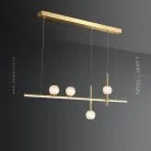 Реечный, рядный светильник NORTON Цвет Латунь Lampatron norton-brass 7728-21670