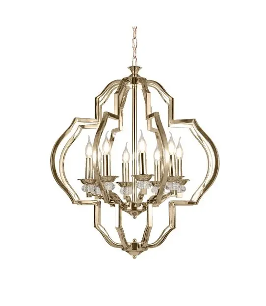 Подвесная люстра Lumina Deco LDP 17078-8 GD Cesaro Подвесная люстра Lumina Deco LDP 17078-8 GD Cesaro
