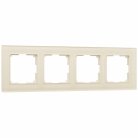 Рамка на 4 поста Werkel W0041141 (молочный, стекло) a058816 Favorit
