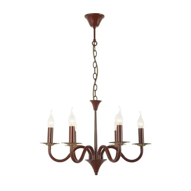 Подвесная люстра Arti Lampadari Pontone E 1.1.6 Red Подвесная люстра Arti Lampadari Pontone E 1.1.6 Red