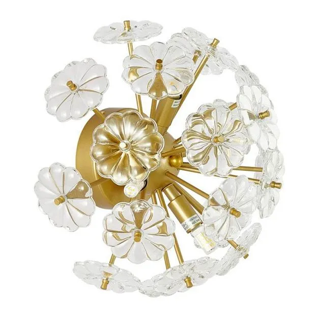Бра Glass Flowers Sputnik Wall Lamp ImperiumLoft 156214-22 44.928-1
