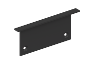 Боковая глухая заглушка для профиля DN18512 Цвет:Черный матовый Donel DNCAP18512RAL9005 DN8ALE