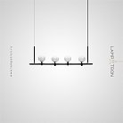 Реечный, рядный светильник FRANCOIS L Цвет Черный Lampatron francois-l-black 7288-20089