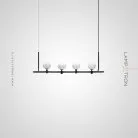 Реечный, рядный светильник FRANCOIS L Цвет Черный Lampatron francois-l-black 7288-20089