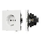 Механизм электрической розетки SCT-TENDO-MEU1-SFPL-WH (230V, 16A) (Матовый белый) Arlight 054641