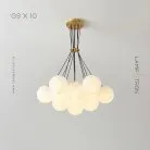 Люстра LILLIS BALL 10 ламп Lampatron 7613-21288