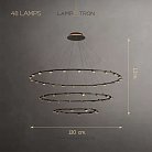 Кольцевые люстры и светильники TORRES RING 48 ламп (3 кольца) Lampatron 8273-22552