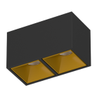 Накладной светодиодный светильник Ledron KUBING 2 Black-Gold TRIAC 4000K
