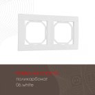 Рамка из поликарбоната на 2 поста Arte Milano 503.06-2.white am