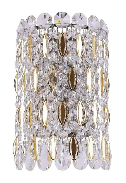 Бра Crystal Lux LIRICA AP2 CHROME/GOLD-TRANSPARENT 2201/402 Бра Crystal Lux LIRICA AP2 CHROME/GOLD-TRANSPARENT 2201/402