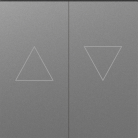 Клавиша 2-я со стрелками для жалюзи, сталь Donel DE29437 A07