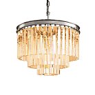 Люстра Delight Collection KR0387P-6 chrome/amber 1920s Odeon