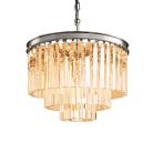 Люстра Delight Collection KR0387P-6 chrome/amber 1920s Odeon