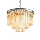 Люстра Delight Collection KR0387P-6 chrome/amber 1920s Odeon