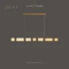 Реечный, рядный светильник BRIAND LONG 7 ламп. Цвет Латунь Lampatron 6931-20961