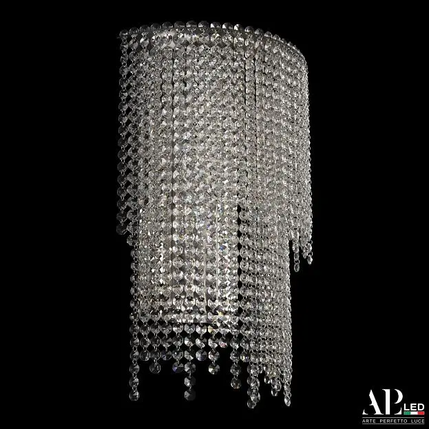 Бра светодиодные хрустальные APL LED SH500.B4.35-45.B.Ni.4000 Sicilia