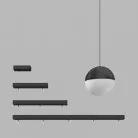 Подвесной светодиодный светильник Ledron SAGITONY E2 T128 Black