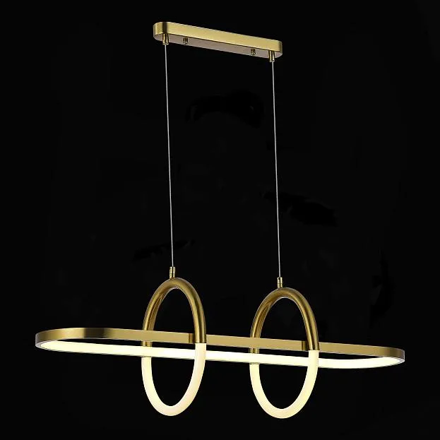 Светильник подвесной Золотистый/Белый LED 1*48W 3000K ST Luce SL1579.313.01 MOFISTO