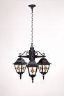 Уличный светильник подвесной Oasis Light 79970МlgY/3 Bl QUADRO M lead GLASS