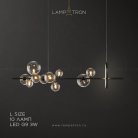 Реечный, рядный светильник IONA L 10 плафонов. Lampatron 3013-7309