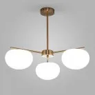 Подвесная люстра со стеклянными плафонами Eurosvet 30190/3 латунь a065711 Like