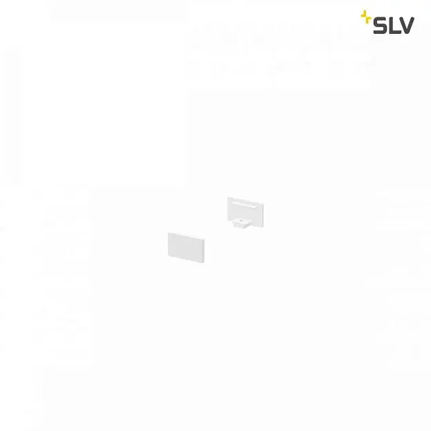 Заглушка плоская для плоского профиля, 2шт., белый SLV 1000476 GRAZIA 10 Заглушка плоская для плоского профиля, 2шт., белый SLV 1000476 GRAZIA 10