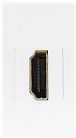 Розетка HDMI, 1мод., бел. (22.5х45мм) Donel DECF29W 45х45