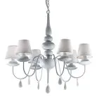 Подвесная люстра Ideal Lux 035581 BLANCHE SP6 BIANCO