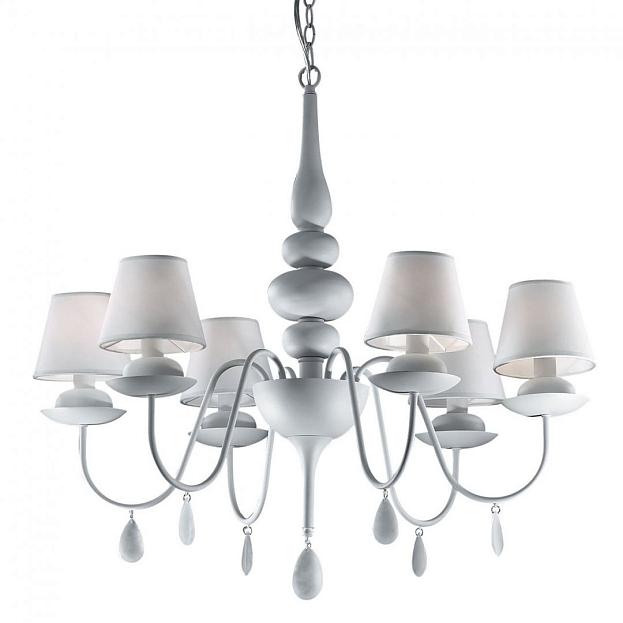 Подвесная люстра Ideal Lux 035581 BLANCHE SP6 BIANCO