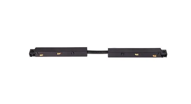 Токопроводящий угловой соединитель для шинопровода Donolux Connector 90 B (черный) SPACE-Track system