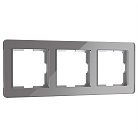 Рамка на 3 поста Werkel W0032704 Acrylic графит a059323