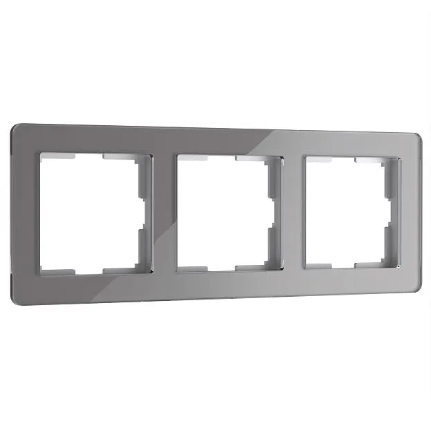 Рамка на 3 поста Werkel W0032704 Acrylic графит a059323 Рамка на 3 поста Werkel W0032704 Acrylic графит a059323