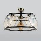 Потолочная люстра в стиле лофт Eurosvet 60116/5 черный Aragon a049425