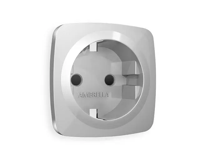 Лицевая панель OMEGA (Серебро глянец) для электрической розетки Ambrella Volt OP4070 QUANT Лицевая панель OMEGA (Серебро глянец) для электрической розетки Ambrella Volt OP4070 QUANT