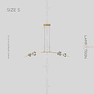 Реечный, рядный светильник CAMILIA ARC Размер S. Цвет Латунь Lampatron camilia-arc-s-brass 5826-15414